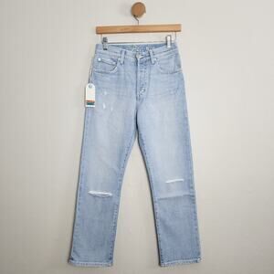 NEW Daily Blue Adriano Goldschmeid Hype Distressed Light Blue Denim Jean in Dust